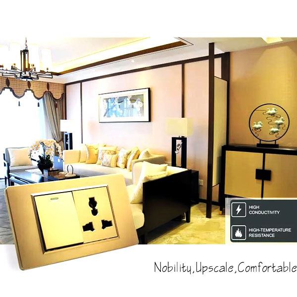 মাল্টি ফ্যাকশন লাইটিং ইলেক্ট্রিক্যাল ওয়াল সুইচ এবং সকেট বড় প্যানেল